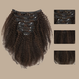 Kit Extensions à Clips Afro Curly Chocolat 120 gr Chocolat 120 Gr