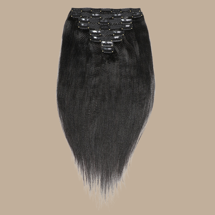 Extensions à Clips Yaki Straight Noir Noir 120 Gr