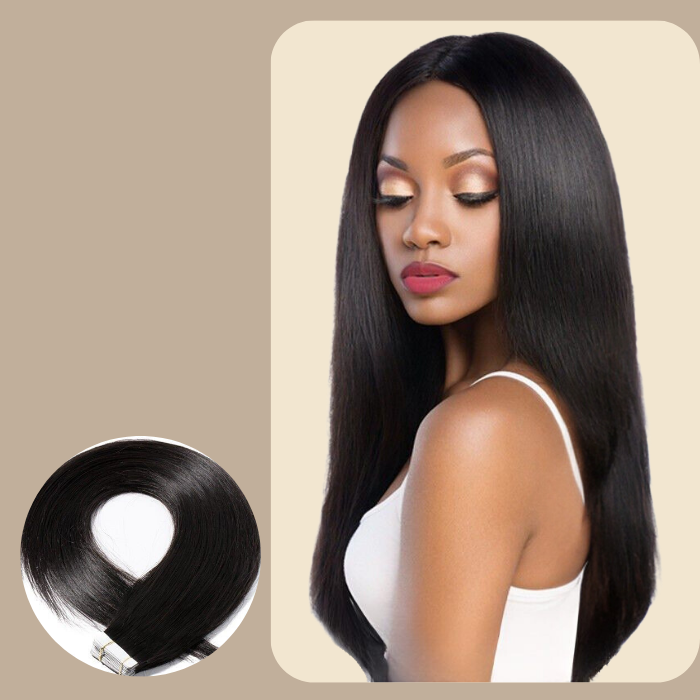 Extensions Adhésives / tapes raides Brun Foncé Brun Foncé