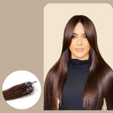 100 Extensions Anneaux Raides Chocolat Chocolat 80 Gr