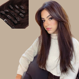 Extensions Clips Raides Brun Brun 120 Gr