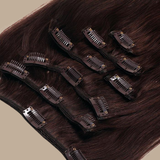 Extensions Clips Raides Brun Brun 120 Gr