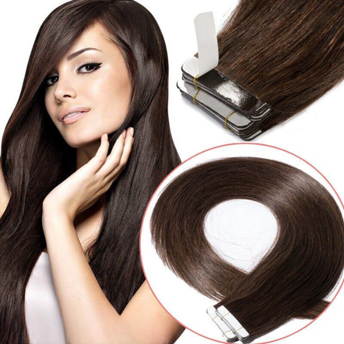 Extensions Adhésives / tapes raides Chocolat Foncé Chocolat Foncé