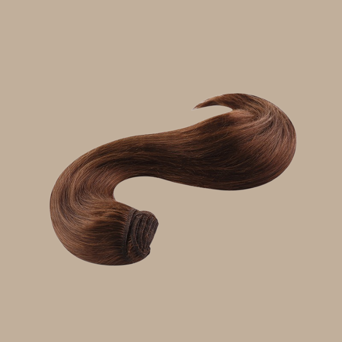 Extension Clip Raide Méché Chocolat Méché Blond 22" | 56 Cm 120 Gr