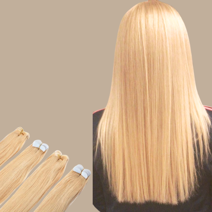 Extensions Adhésives Raides Blond Blond