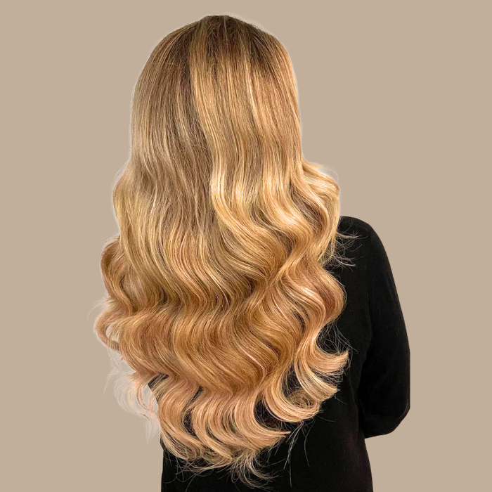 Extensions Adhésives Ondulées Blond Blond 20" | 51 Cm 50 Gr