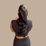 Queue de cheval Ponytail Brun Foncé A Cordon Remy Hair Body Wave