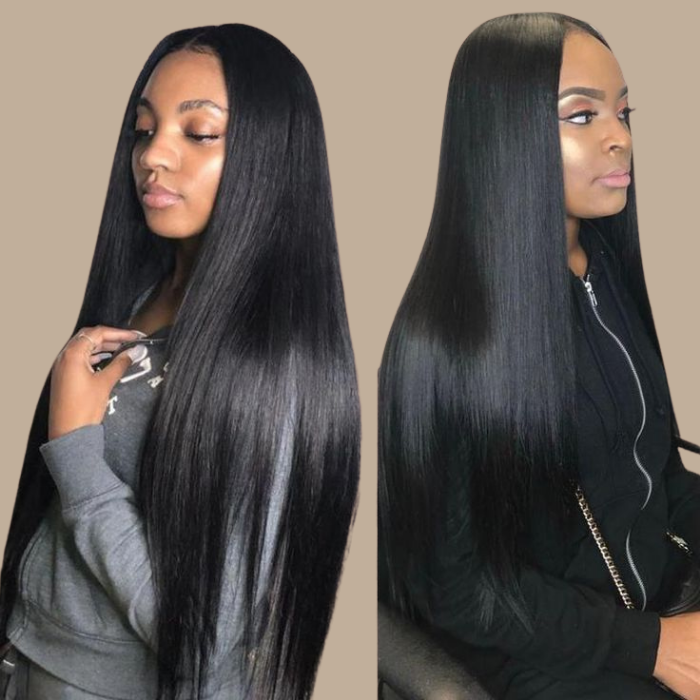 Tissage Cheveux Vierge Human Hair Straight 7A Brun Foncé 1B 100 Gr Brun Foncé 1 Pc