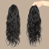 Queue de cheval Ponytail Brun Foncé à Pince Naturel Remy Hair Body Wave Brun Foncé 1B