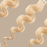 Extensions Adhésives Ondulées Blond Platine Blond Platine 20" | 51 Cm 50 Gr