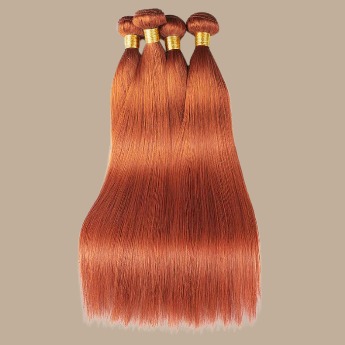 Tissage Cheveux Vierge Human Hair Straight 7A Ginger 350# 100 Gr Ginger 350# 1 Pc