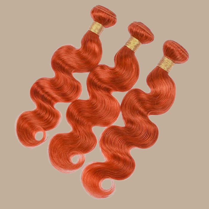 Tissage Cheveux Vierge Human Hair Body Wave 7A Ginger 350# 100 Gr