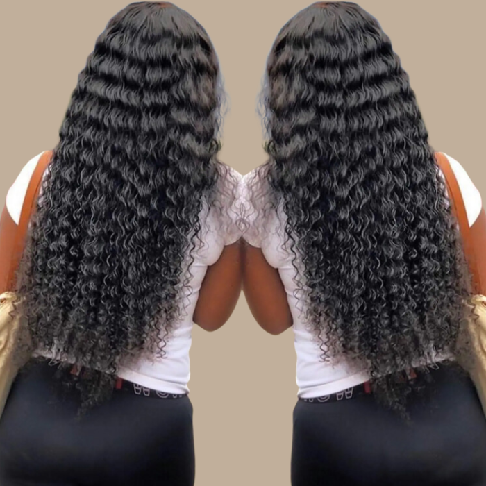 Tissage Cheveux Vierge Human Hair Deep Wave 7A Brun Foncé 1B 100 Gr Brun Foncé 1 Pc