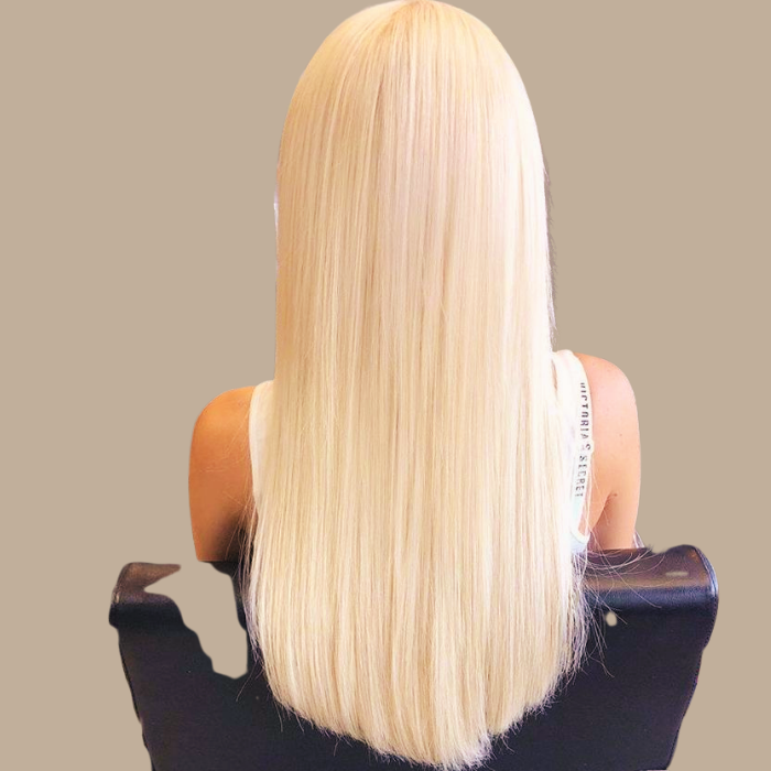 100 Extensions Kératine Raides Blond Platine Blond Platine 80 Gr