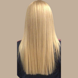 100 Extensions Anneaux Raides Blond Blond 18" | 46 Cm