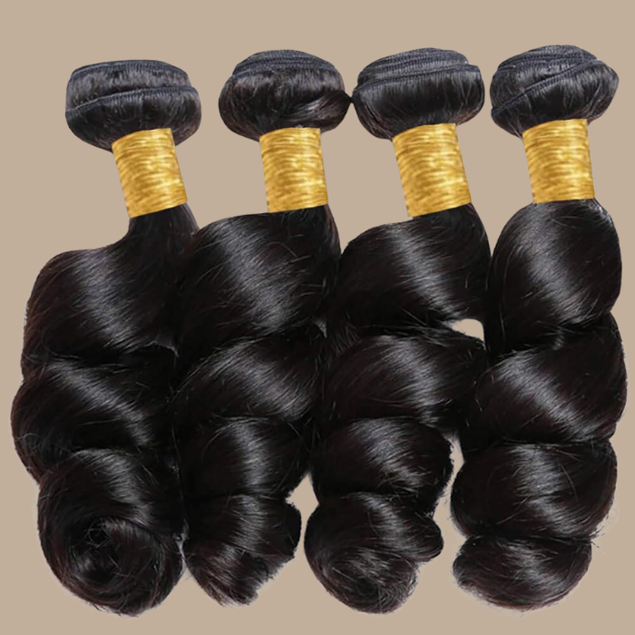 Tissage Cheveux Vierge Human Hair Loose Wave 7A Brun Foncé 1B 100 Gr Brun Foncé 1 Pc