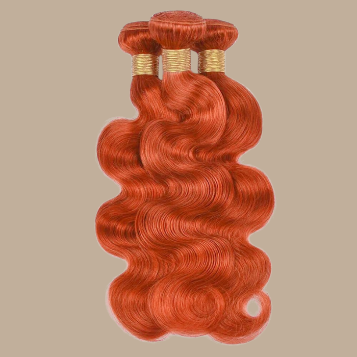 Tissage Cheveux Vierge Human Hair Body Wave 7A Ginger 350# 100 Gr