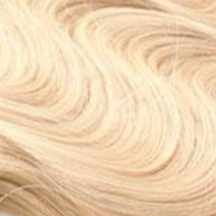 100 Extensions Kératine Ondulées Blond Platine Blond Platine 18" | 46 Cm 50 Gr