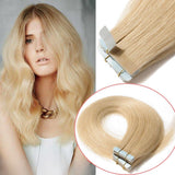 Extensions Adhésives / tapes raides Blond Clair