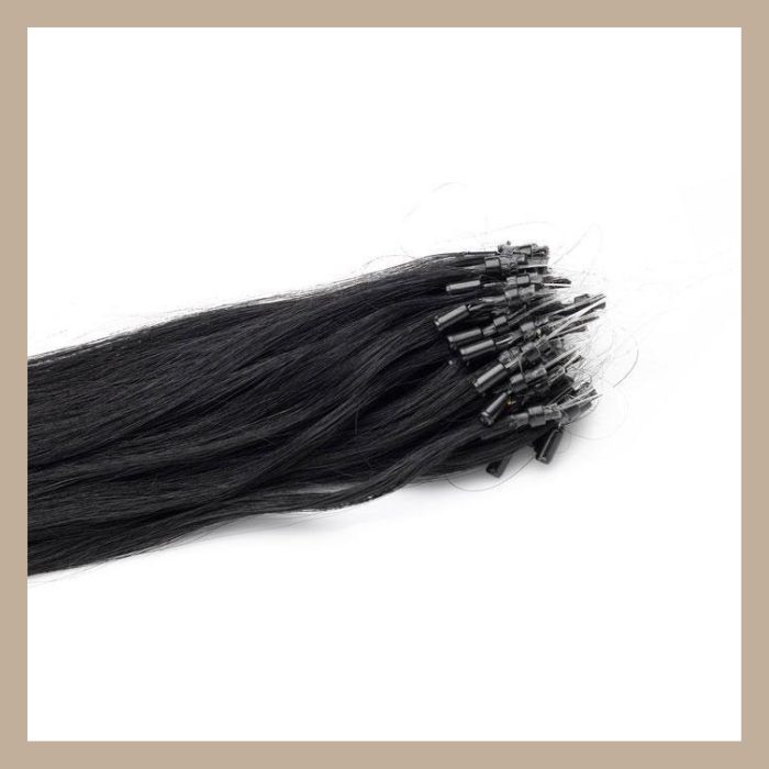 100 Extensions Anneaux Raides Noir 18" | 46 Cm