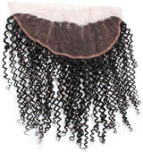 Lace Frontal Kinky Curly - Brun Foncé - 31cm | 12" - 60G