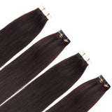 Extensions Adhésives Raides Brun