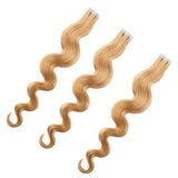 Extensions Tapes / Adhésives Ondulés - Blond - 50 Cm