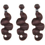 3 Paquets de Tissage Body Wave - Brun - 26cm | 10" - 300G