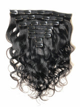 Kit Extensions à Clips Body Wave Brun Foncé