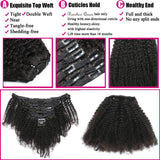 Kit Extensions à Clips Afro Kinky Curly Brun Foncé