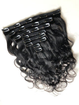 Kit Extensions à Clips Body Wave Brun Foncé