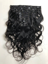 Kit Extensions à Clips Body Wave Brun Foncé