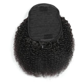 Ponytail Queue de Cheval Afro Curly Brun Foncé