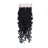 Closure Kinky Curly - Brun Foncé - 31cm | 12" - Centrale